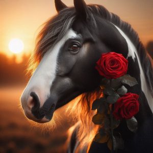 cheval-noir-et-blanc